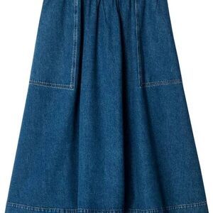COS A-Line Denim Skirt in Blue